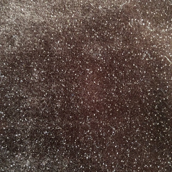 Vintage 90s Sparkly Brown Velour Mini Dress - Picture 8 of 8